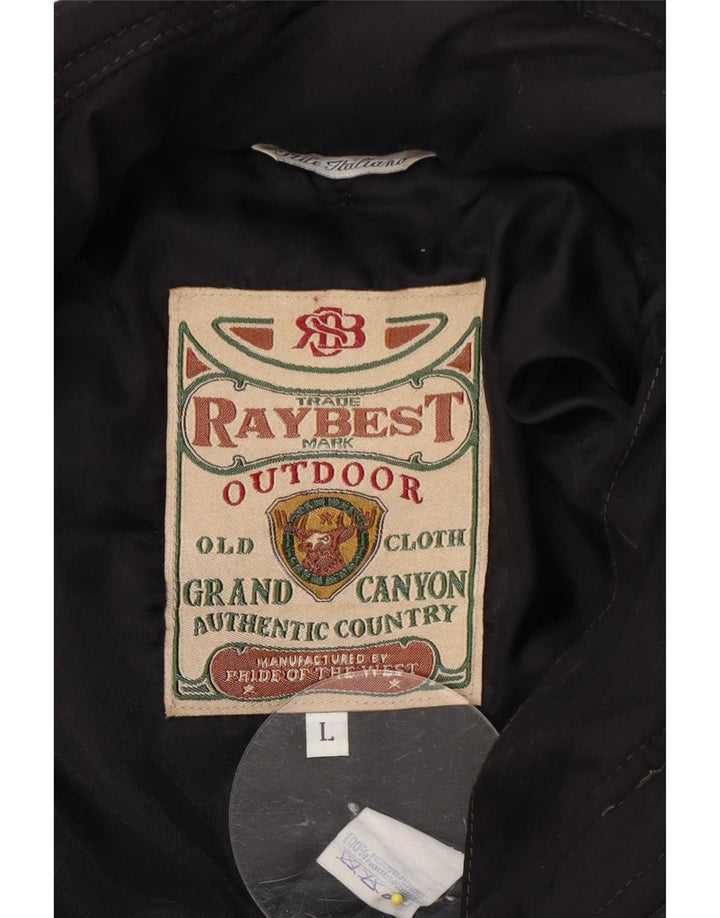 Raybest Ανδρικό μπουφάν με επένδυση UK 40 Large Black Polyester