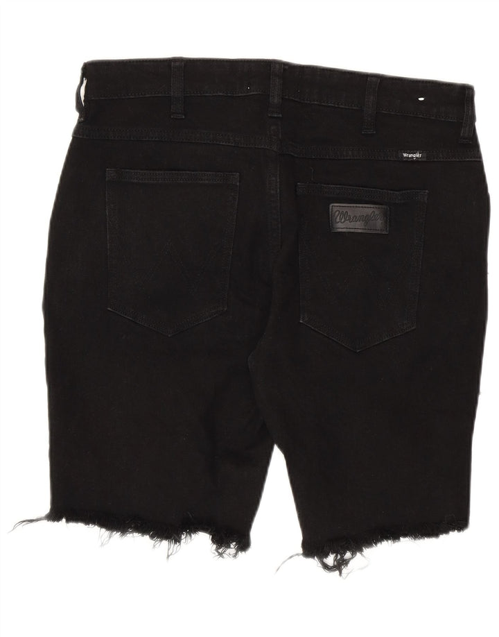 Ανδρικό τζιν σορτς Wrangler Distressed W32 Μεσαίο μαύρο βαμβακερό