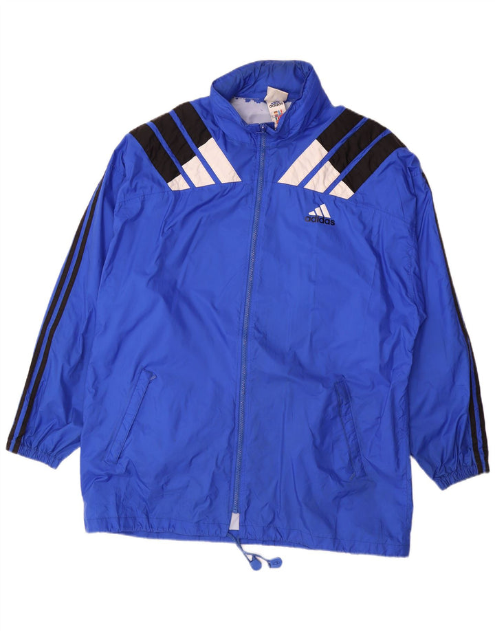 Adidas Ανδρικό μπουφάν βροχής UK 44/46 μεγάλο μπλε χρώμα πολυαμίδιο