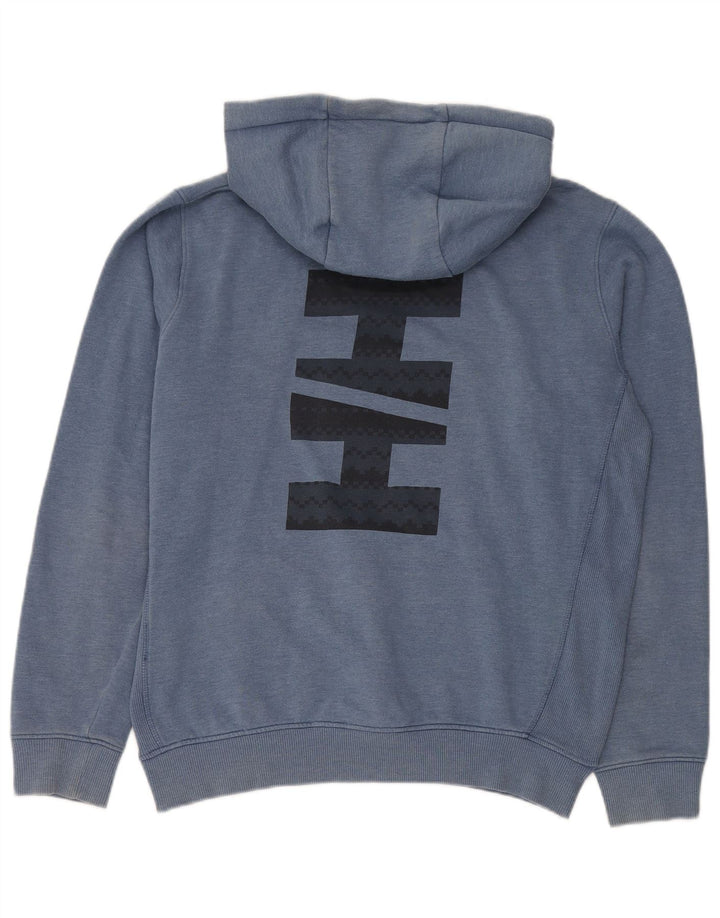 Helly Hansen Ανδρικό γραφικό μπλουζάκι με κουκούλα, μεγάλο μπλε βαμβακερό