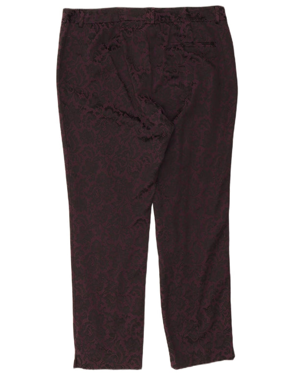 Marks & Spencer Γυναικεία Μοντέρνα Casual Παντελόνια UK 16 Large W36 L27 Purple