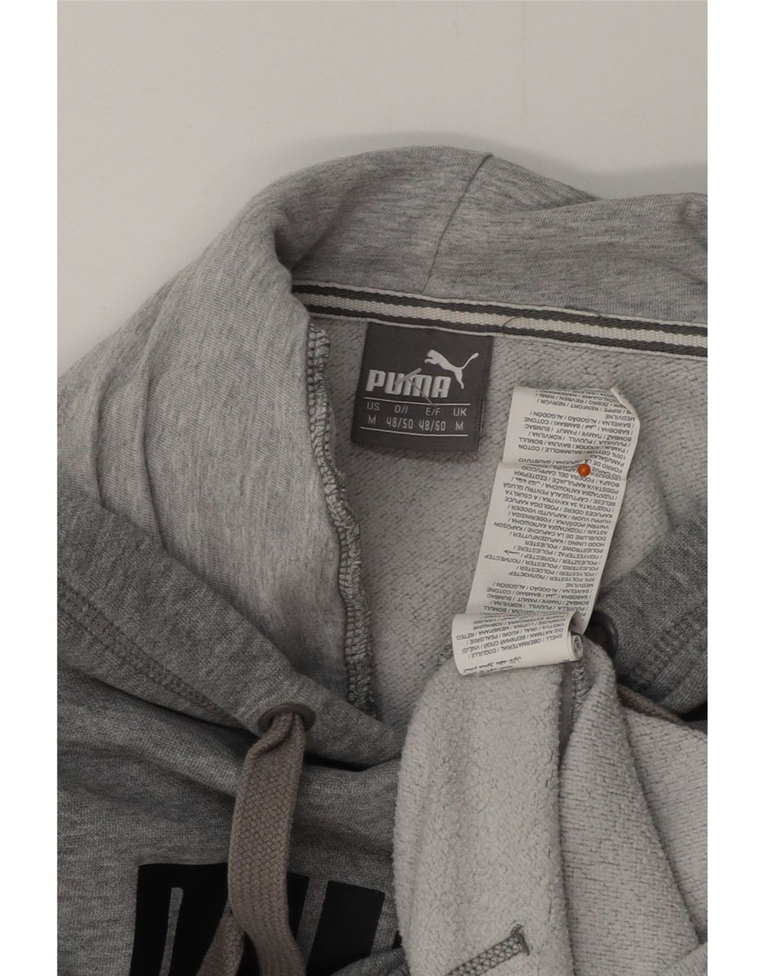 Ανδρικό γραφικό κουκούλα PUMA, μεσαίο γκρι βαμβακερό