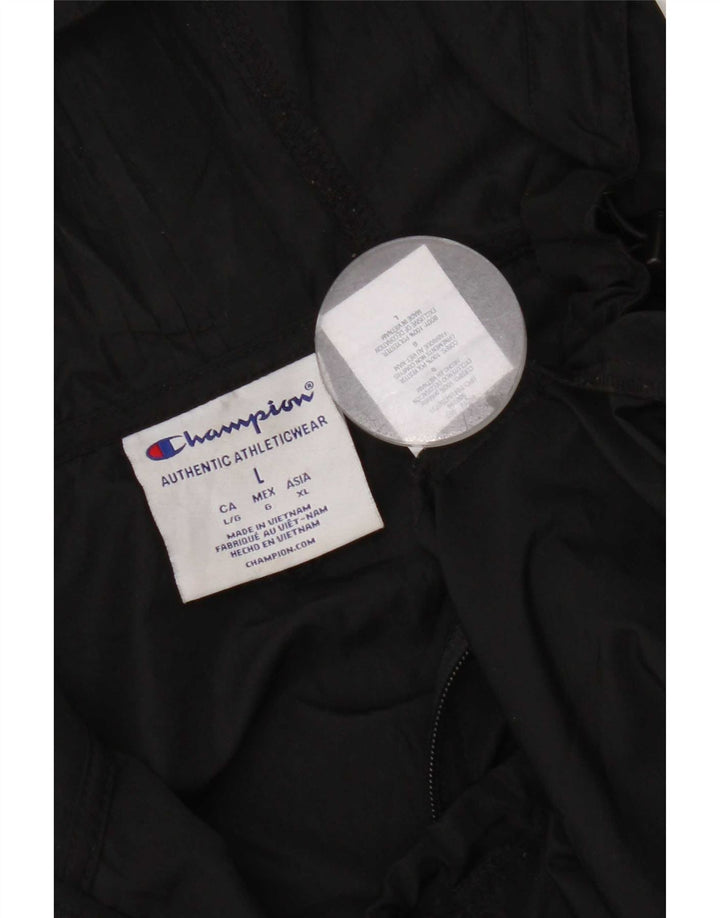 Champion Ανδρικό γραφικό πουλόβερ Rain Jacket UK 40 Large Black Polyester