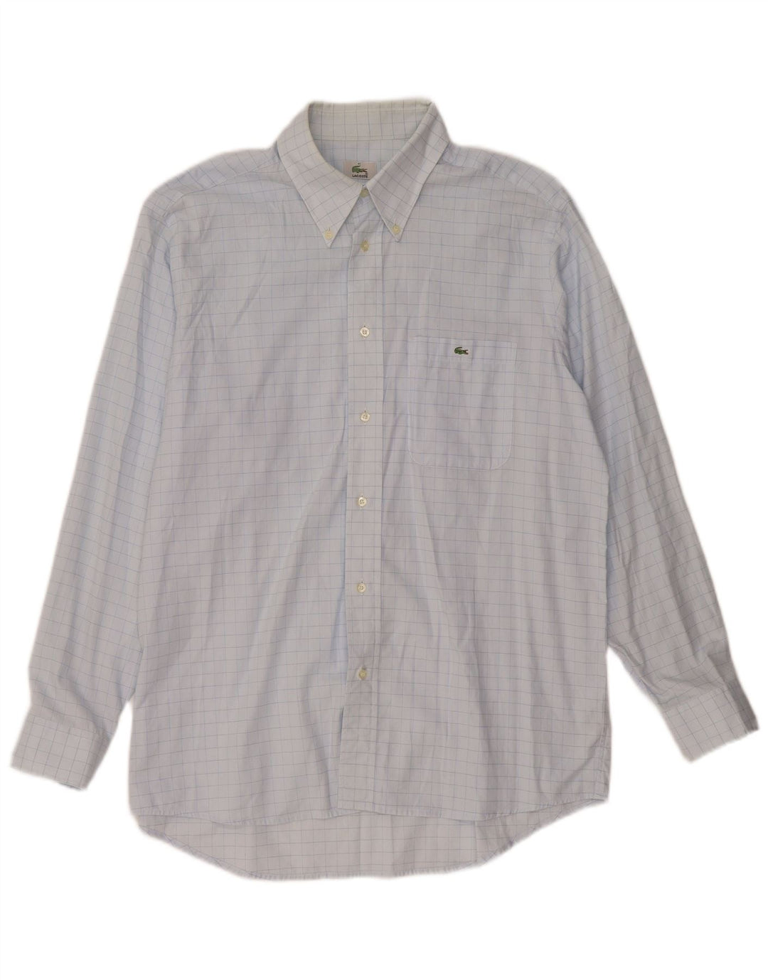 Ανδρικό πουκάμισο LACOSTE 41 Large Blue Check Cotton