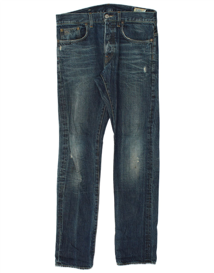Ανδρικό G-Star Distressed Slim Jeans W33 L34 Μπλε βαμβακερό