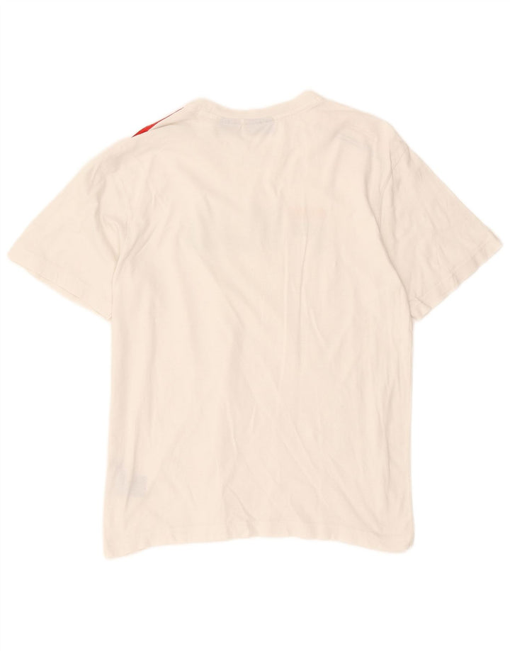 Fila Ανδρικό γραφικό T-Shirt Top Μικρό λευκό βαμβακερό