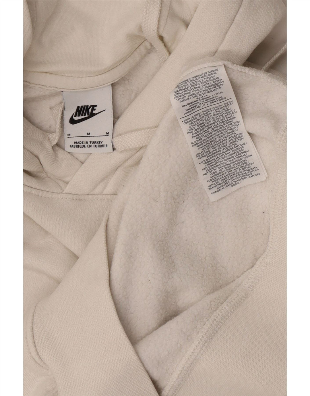 Ανδρικό φούτερ Nike, μεσαίο λευκό βαμβακερό