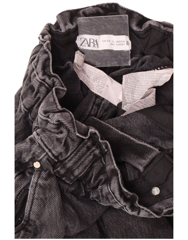 Zara γυναικείο ψηλόμεσο τζιν EU 34 2XS W24 L25 Γκρι βαμβακερό μοντέρνο