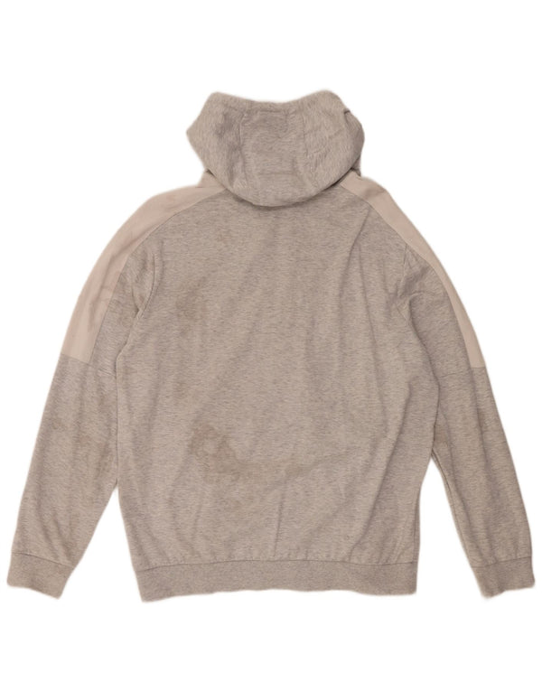 Ανδρικό πουλόβερ με κουκούλα με φερμουάρ Hugo Boss 2XL Γκρι βαμβακερό