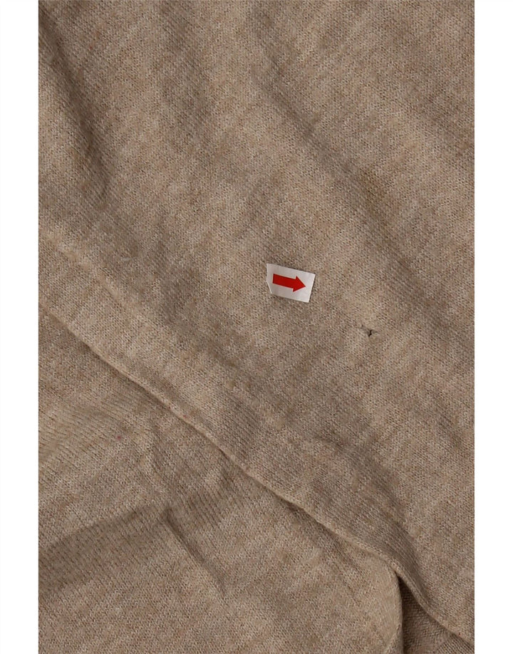 EDDIE BAUER Γυναικείο ανοιχτό πουλόβερ ζακέτα UK 6 XS Μπεζ ακρυλικό