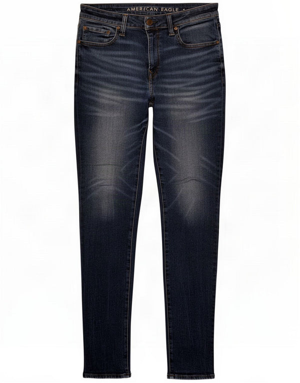 American Eagle Mens Slim Jeans W33 L32 Blue Cotton