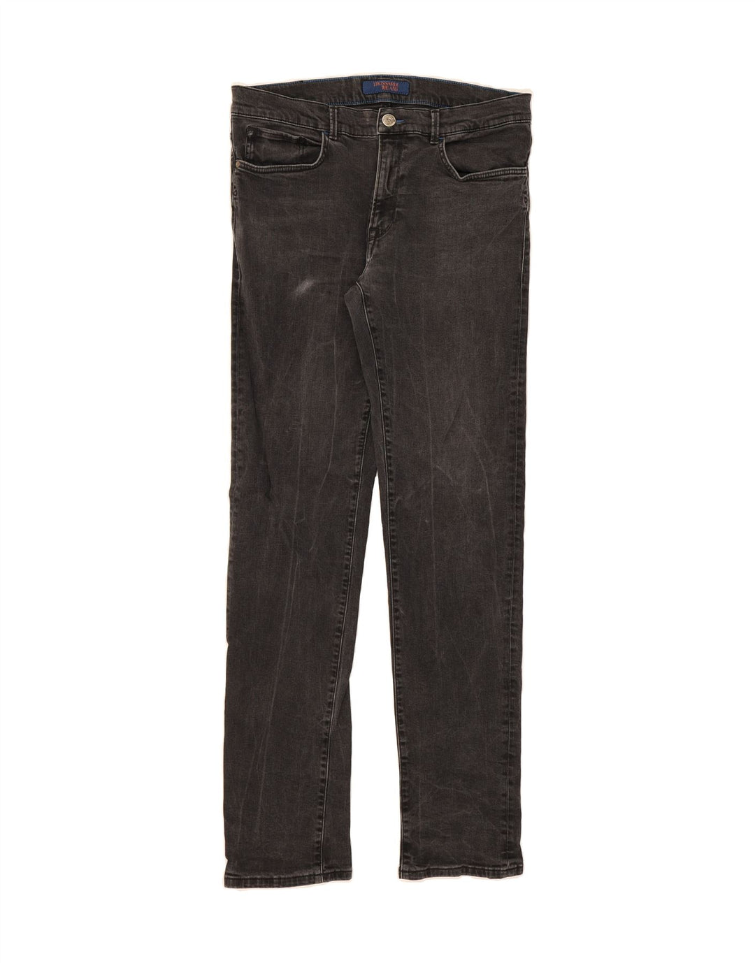 TRUSSARDI Mens Straight Jeans W34 L34 Grey Vintage Trussardi and Second-Hand Trussardi from Messina Hembry 