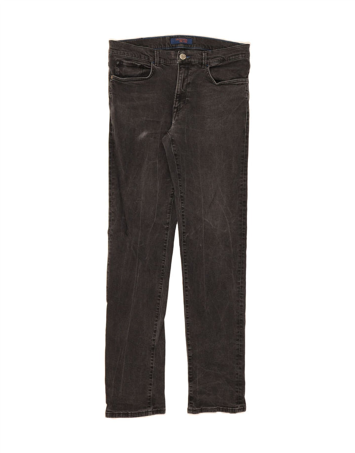TRUSSARDI Mens Straight Jeans W34 L34 Grey Vintage Trussardi and Second-Hand Trussardi from Messina Hembry 