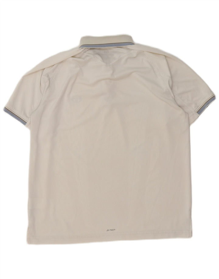 Sergio Tacchini Ανδρικό πουκάμισο Polo XL Λευκό Πολυεστέρας