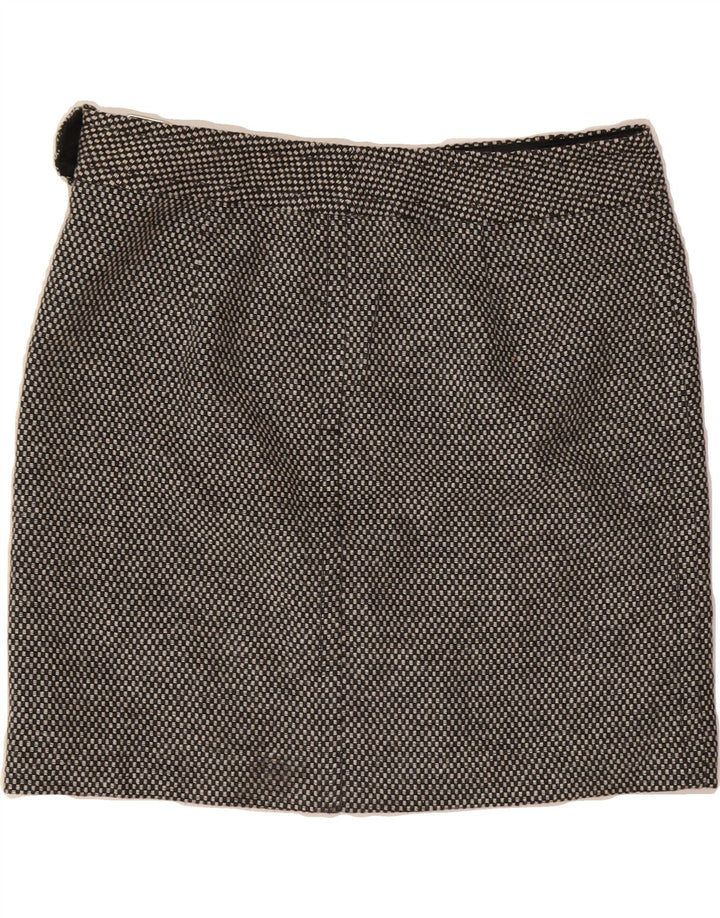 TOMMY HILFIGER Womens Mini Skirt US 8 Medium W32 Black Geometric Cotton Vintage Tommy Hilfiger and Second-Hand Tommy Hilfiger from Messina Hembry 