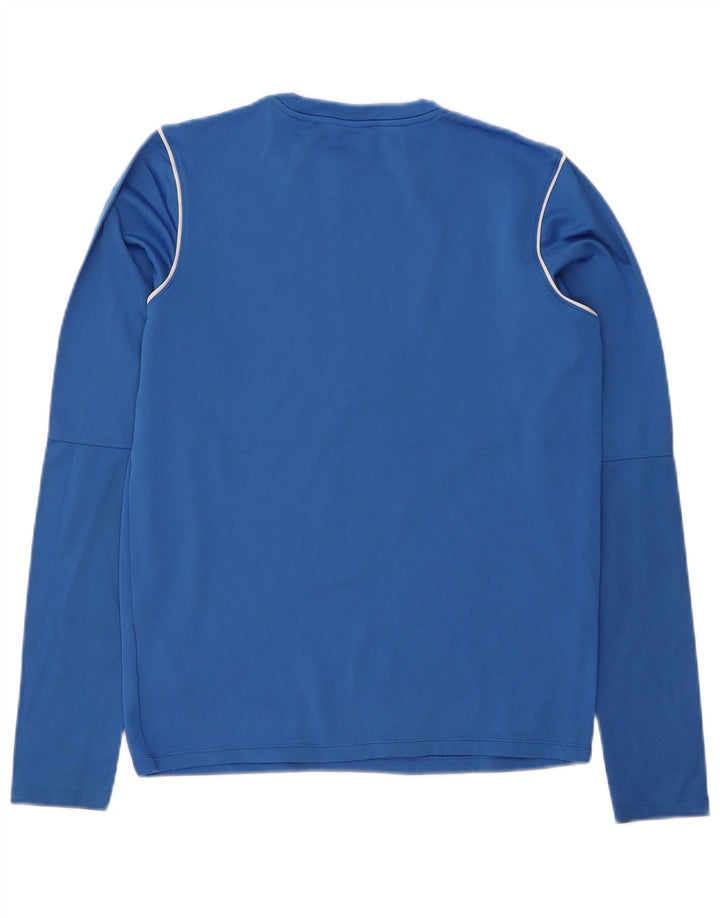 NIKE Ανδρικό μπλουζάκι Dri Fit Μακρυμάνικο μικρό μπλε πολυεστέρας