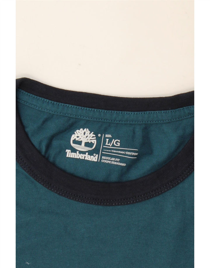 TIMBERLAND Ανδρικό μπλουζάκι Coupe Standard Regular Fit Top Large Blue