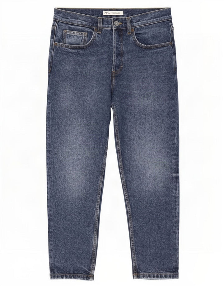 Zara Ανδρικό Cropped Jeans EU 40 Medium W31 L25 Blue