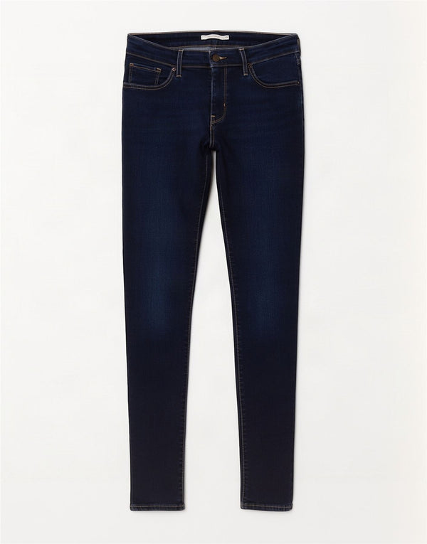 Levi's Womens 711 Skinny Jeans W29 L30 Navy Blue Cotton