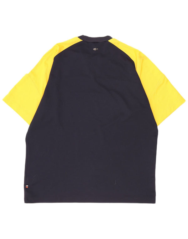 Ανδρικό T-Shirt Adidas Top UK 44/46 XL Navy Blue Colorblock