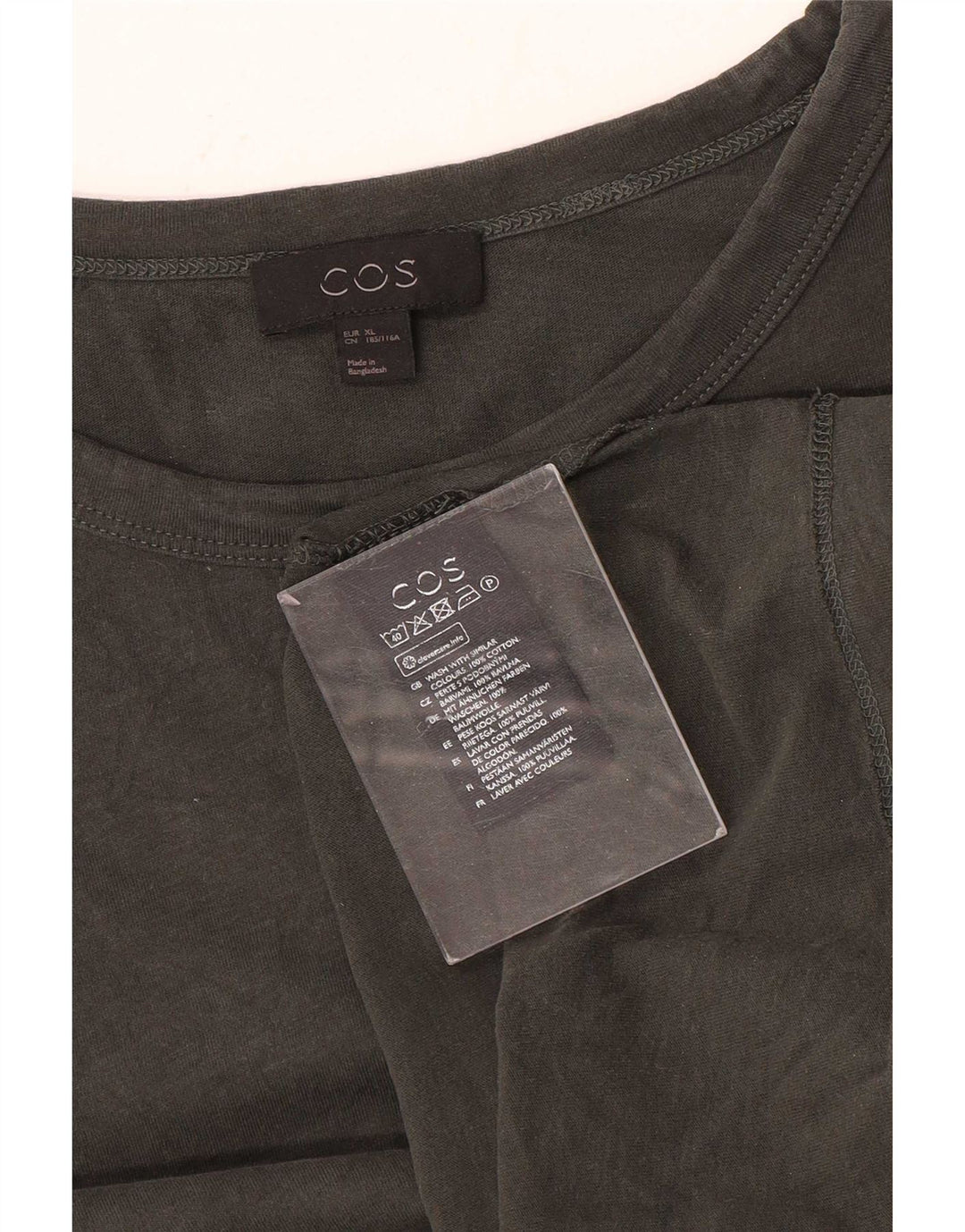 Ανδρικό T-Shirt Cos Top XL Γκρι βαμβακερό