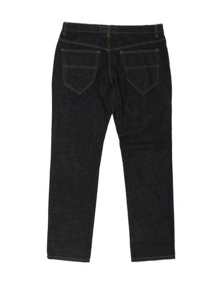 RICHMOND Womens Straight Jeans W38 L35 Navy Blue Cotton Vintage Richmond and Second-Hand Richmond from Messina Hembry 