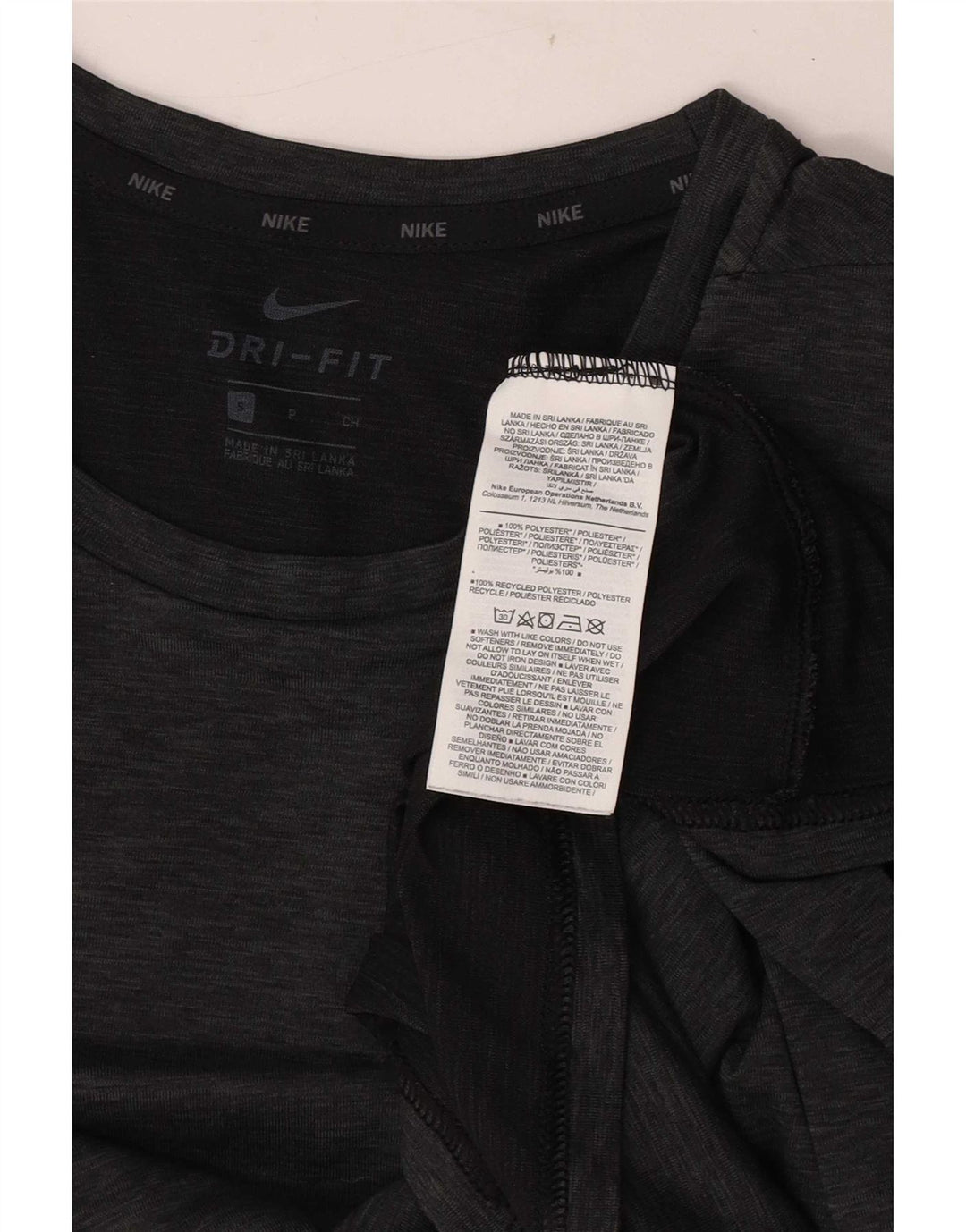 Ανδρικό μπλουζάκι Nike Dri Fit T-shirt από μικρό γκρι πολυεστέρα