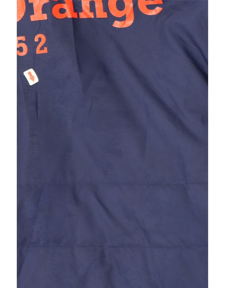 Adidas Boys γραφικό μπουφάν με επένδυση 13-14 ετών Navy Blue Polyester