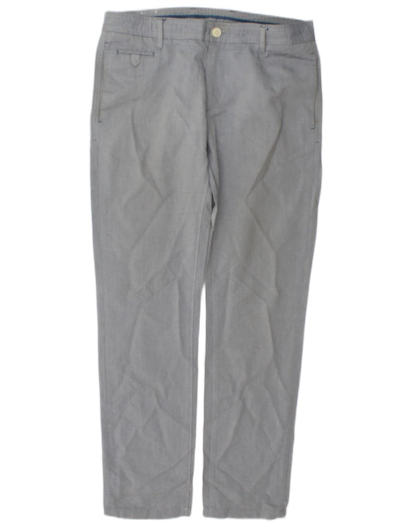 Zara Ανδρικό παντελόνι Chino Slim EU 42 Medium W32 L31 Γκρι βαμβακερό