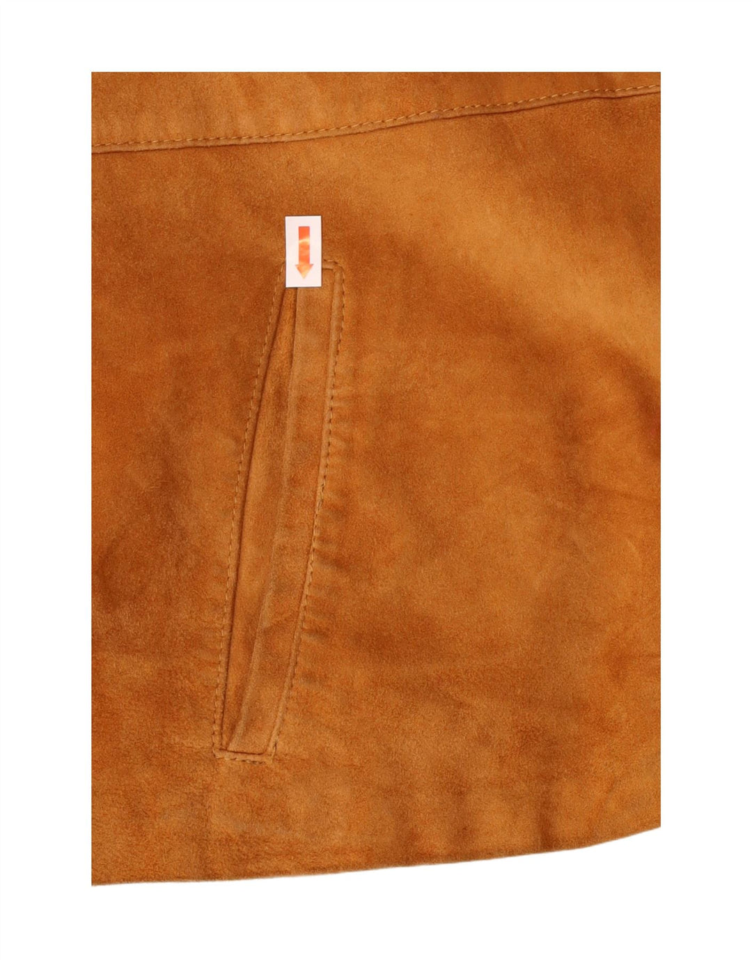 Vintage γυναικείο σουέτ σακάκι με 2 κουμπιά UK 8 Small Beige