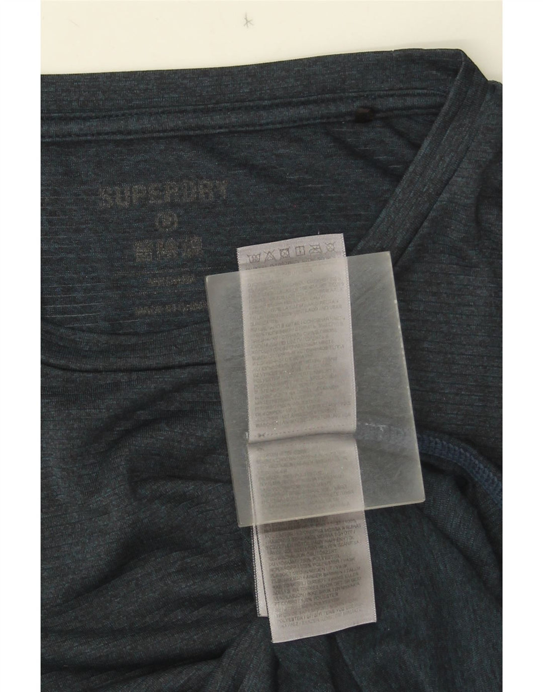 Ανδρικό T-Shirt Superdry Top Medium Navy Blue Polyester