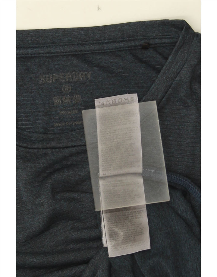 Ανδρικό T-Shirt Superdry Top Medium Navy Blue Polyester