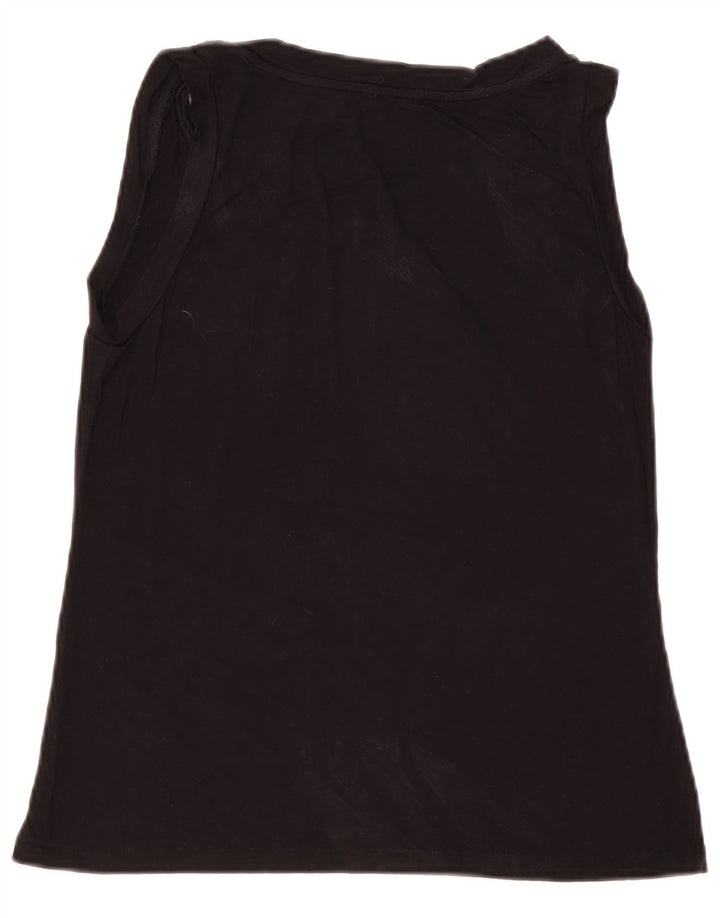 Liu Jo γυναικείο γραφικό γιλέκο τοπ UK 12 Medium Black