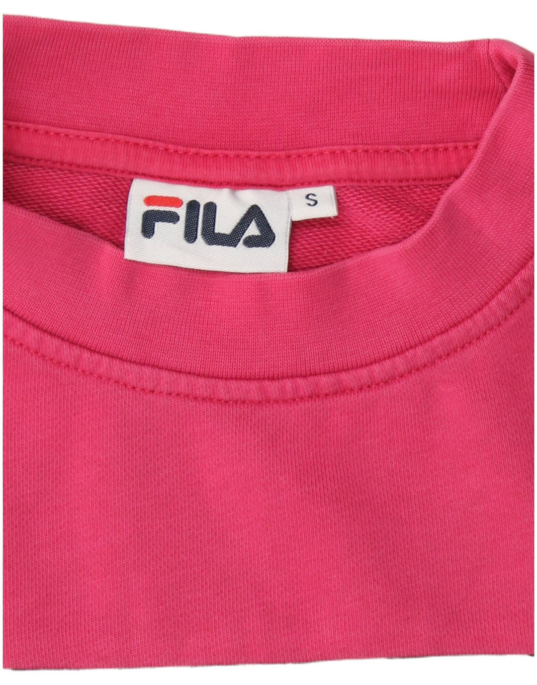 FILA Γυναικεία φούτερ μεγάλου μεγέθους Jumper UK 10 Small Pink Colourblock