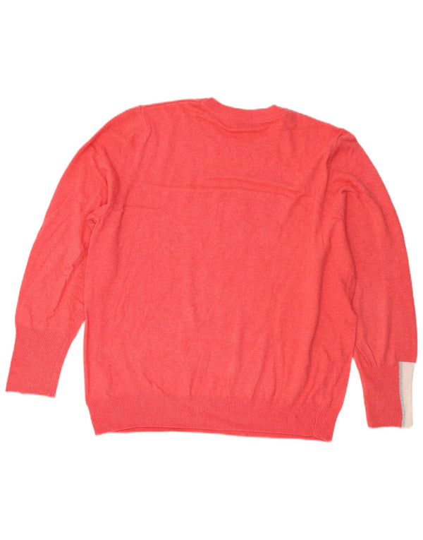 Γυναικείο πουλόβερ MINT VELVET Crew Neck Jumper UK 18 XL Pink Colourblock