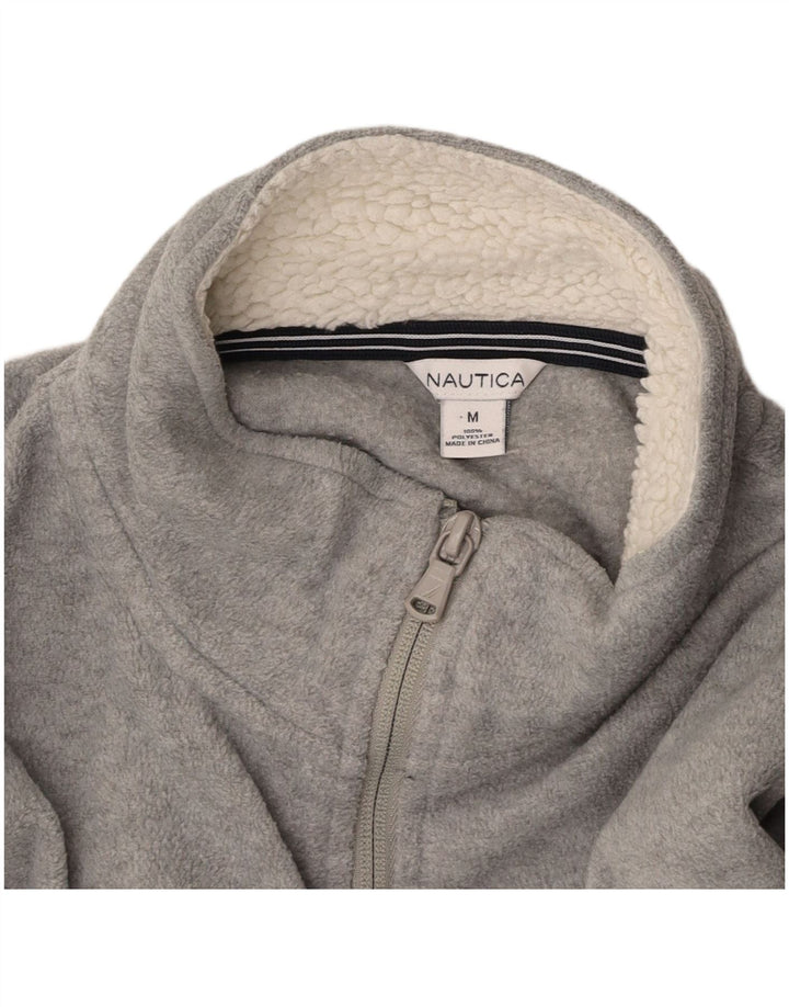 NAUTICA Γυναικείο Fleece Jacket UK 14 Medium Grey Polyester
