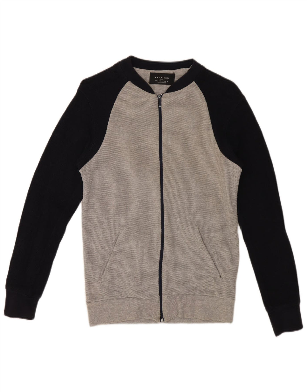 Μπουφάν Zara Ανδρική φόρμα φόρμας Small Grey Colourblock Βαμβακερό