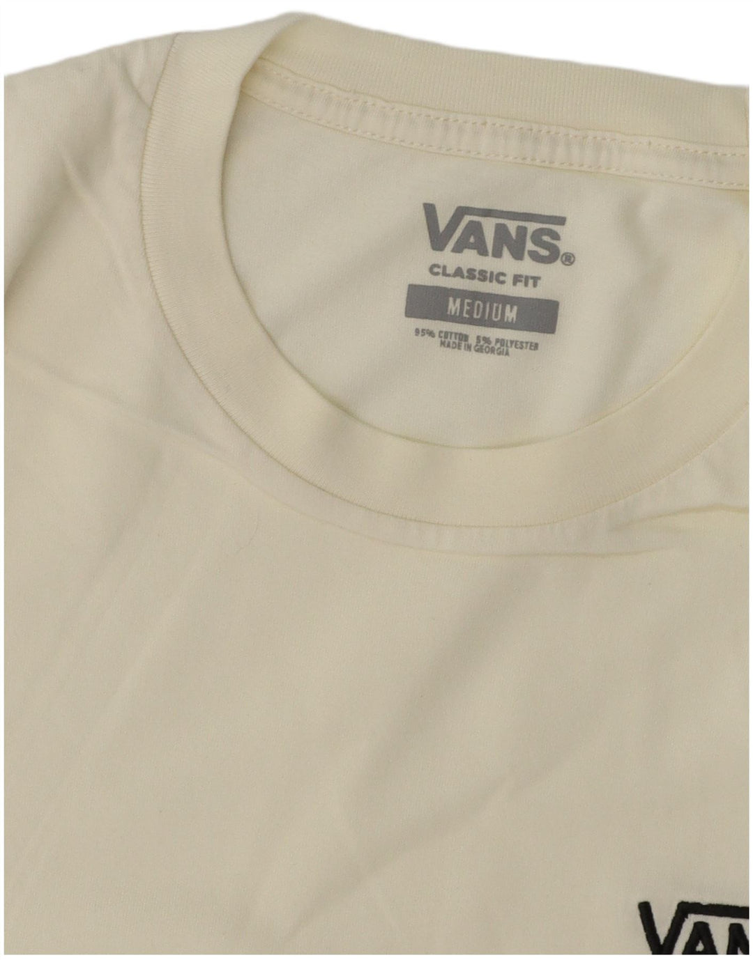 Ανδρικό μπλουζάκι VANS Κλασική Εφαρμογή Μπλουζάκι με μεσαίο σε λευκό χρώμα, βαμβακερό