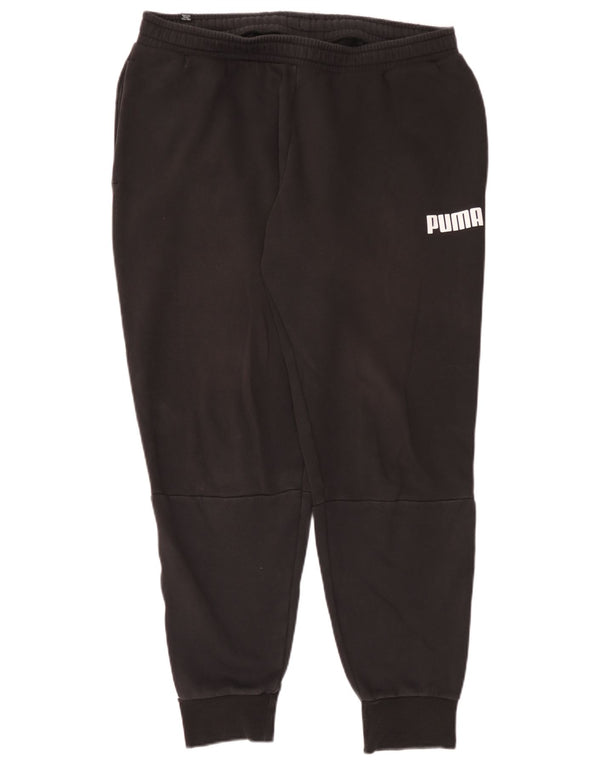 Ανδρική φόρμα γραφικής Puma Παντελόνι Joggers XL Μαύρο Colourblock Βαμβακερό