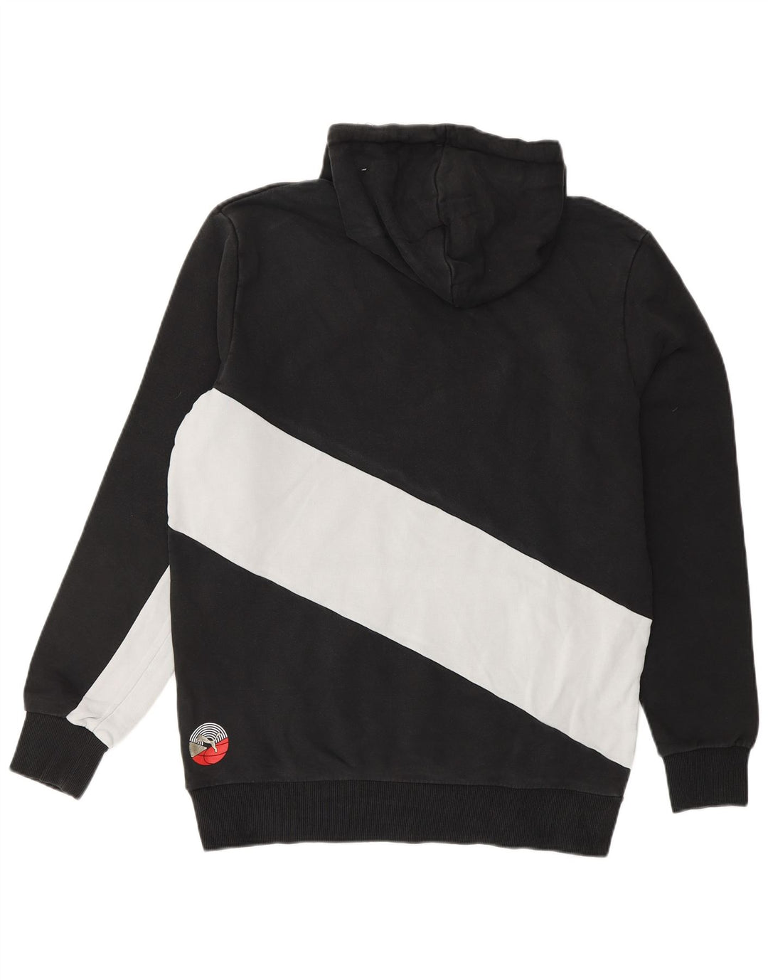 Ανδρικό κουκούλα PUMA, μεσαίο μαύρο χρώμα, βαμβακερό