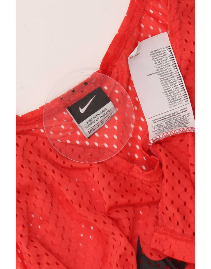 Ανδρικό γραφικό γιλέκο Nike με μεγάλο κόκκινο πολυεστέρα