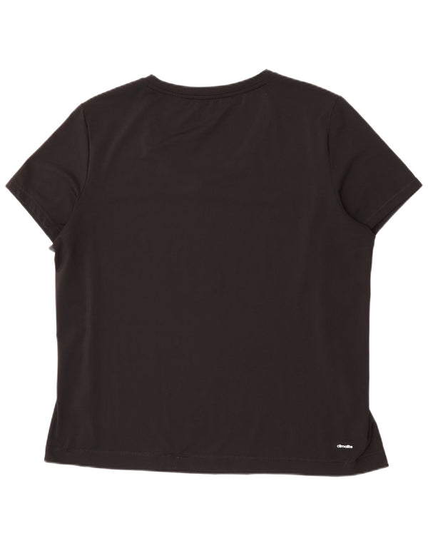 Adidas Γυναικείο T-Shirt Climalite Top UK 24/26 2XL Μαύρο
