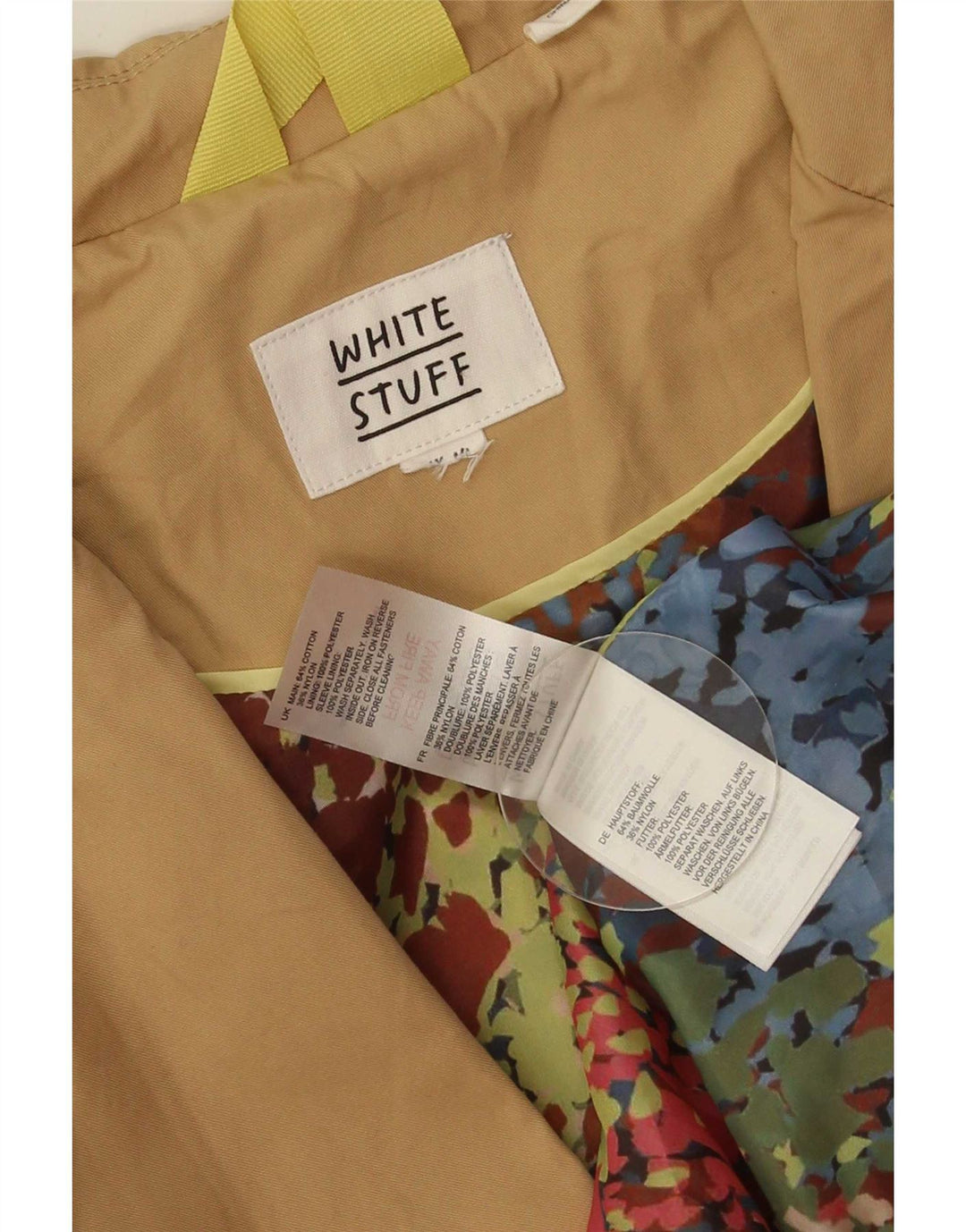Γυναικεία καμπαρντίνα White Stuff UK 14 Βαμβακερό μεσαίο μπεζ