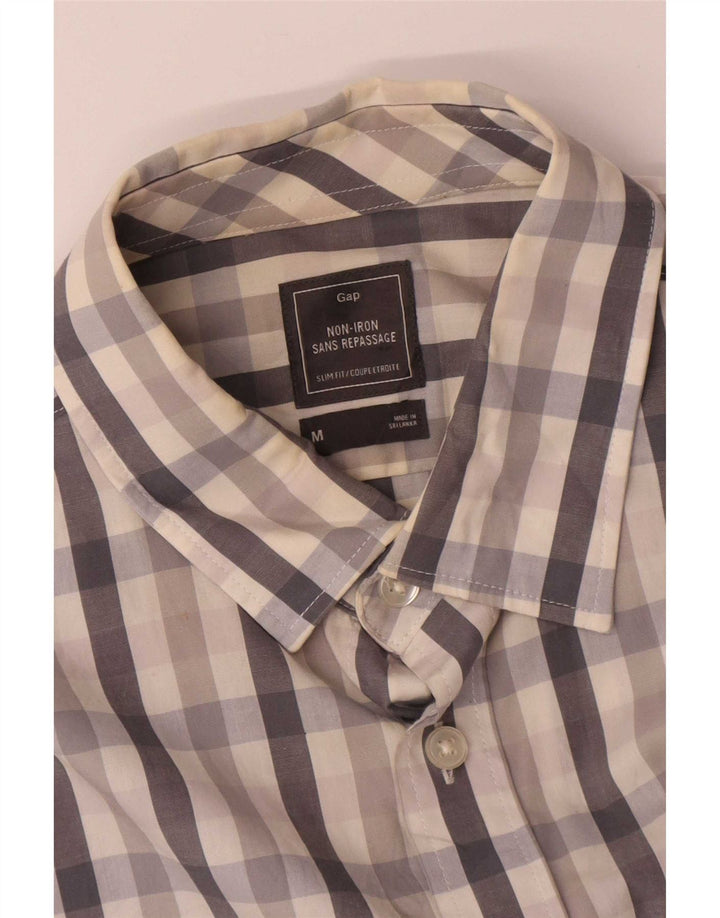 Ανδρικό πουκάμισο Gap Slim Fit Medium Grey Check Cotton