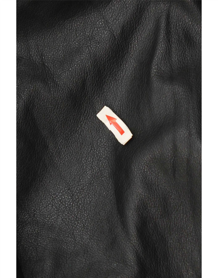 Vintage Ανδρικό Δερμάτινο Μπουφάν UK 42 XL Μαύρο