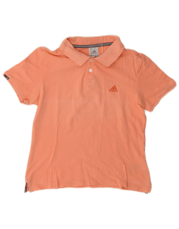 Adidas Γυναικείο Πόλο Μπλουζάκι UK 14 Μεσαίο πορτοκαλί βαμβακερό