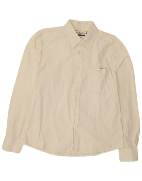 Gas Ανδρικό πουκάμισο XL Off White ριγέ βαμβακερό