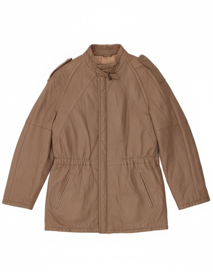 Vintage Ανδρικό Military Jacket UK 38 Medium Brown