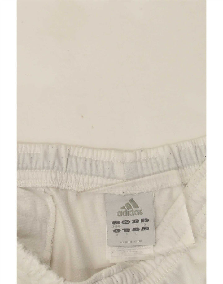 Adidas Ανδρική φόρμα παντελόνι UK 38/40 Μεσαίο λευκό πολυεστέρας