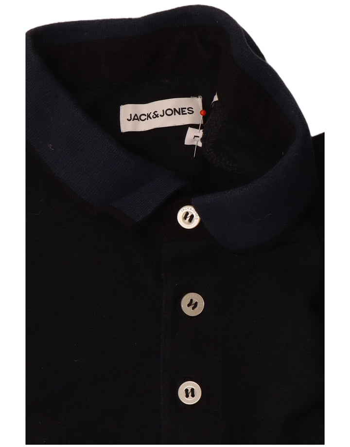 Jack & Jones Ανδρικό πουκάμισο πόλο με μεγάλο μπλε ναυτικό χρώμα